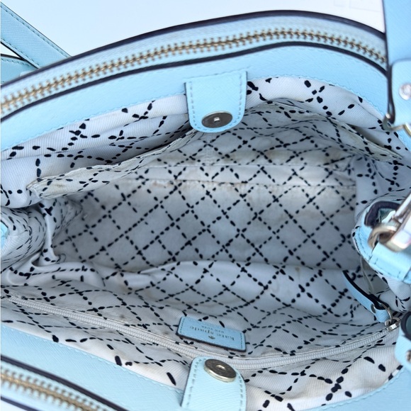 Satchel Crossbody Kate Spade Newberry Street Light Blue - Picture 4 of 6